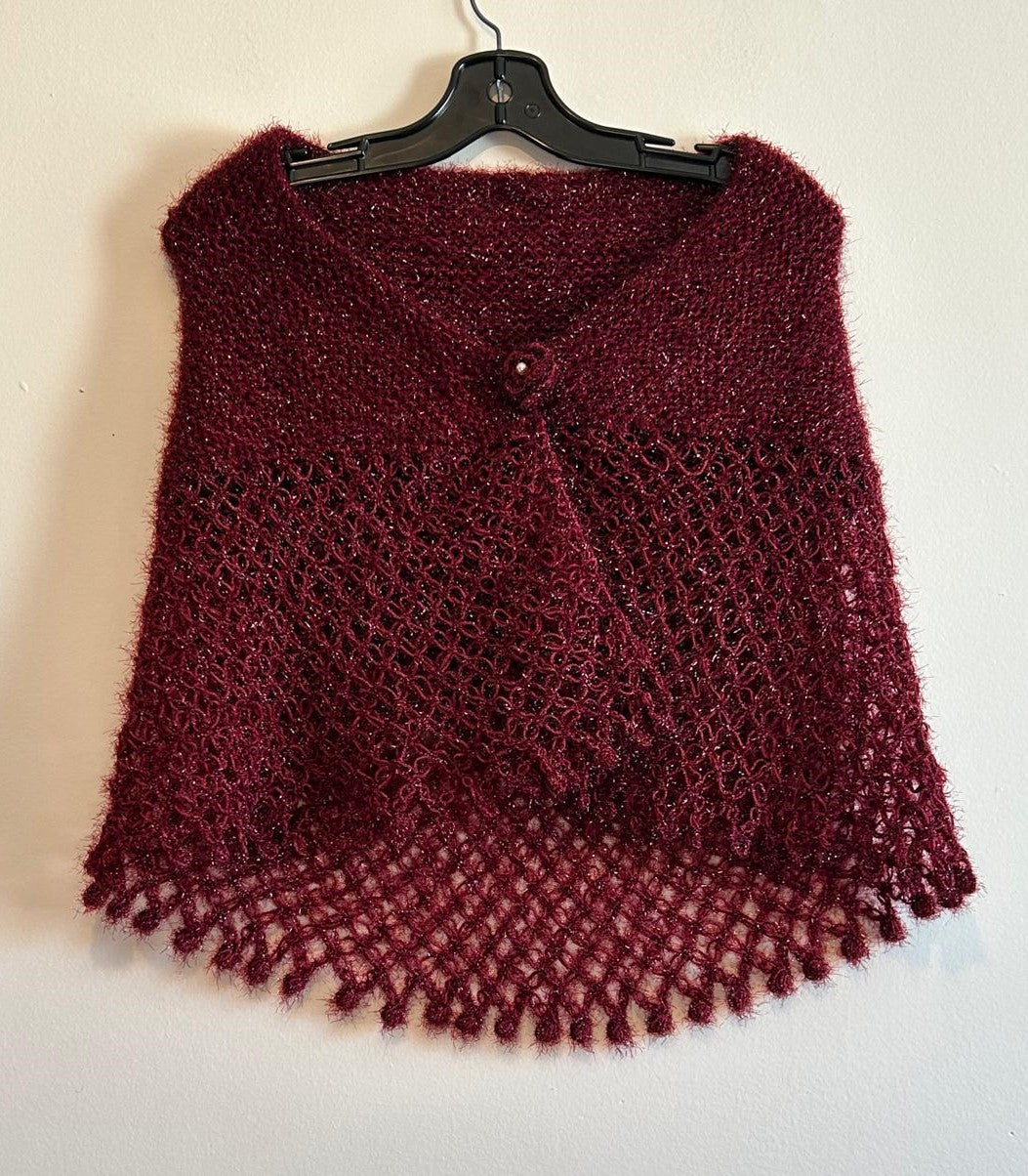 Poncho au crochet Taille/Size -UNIQUE